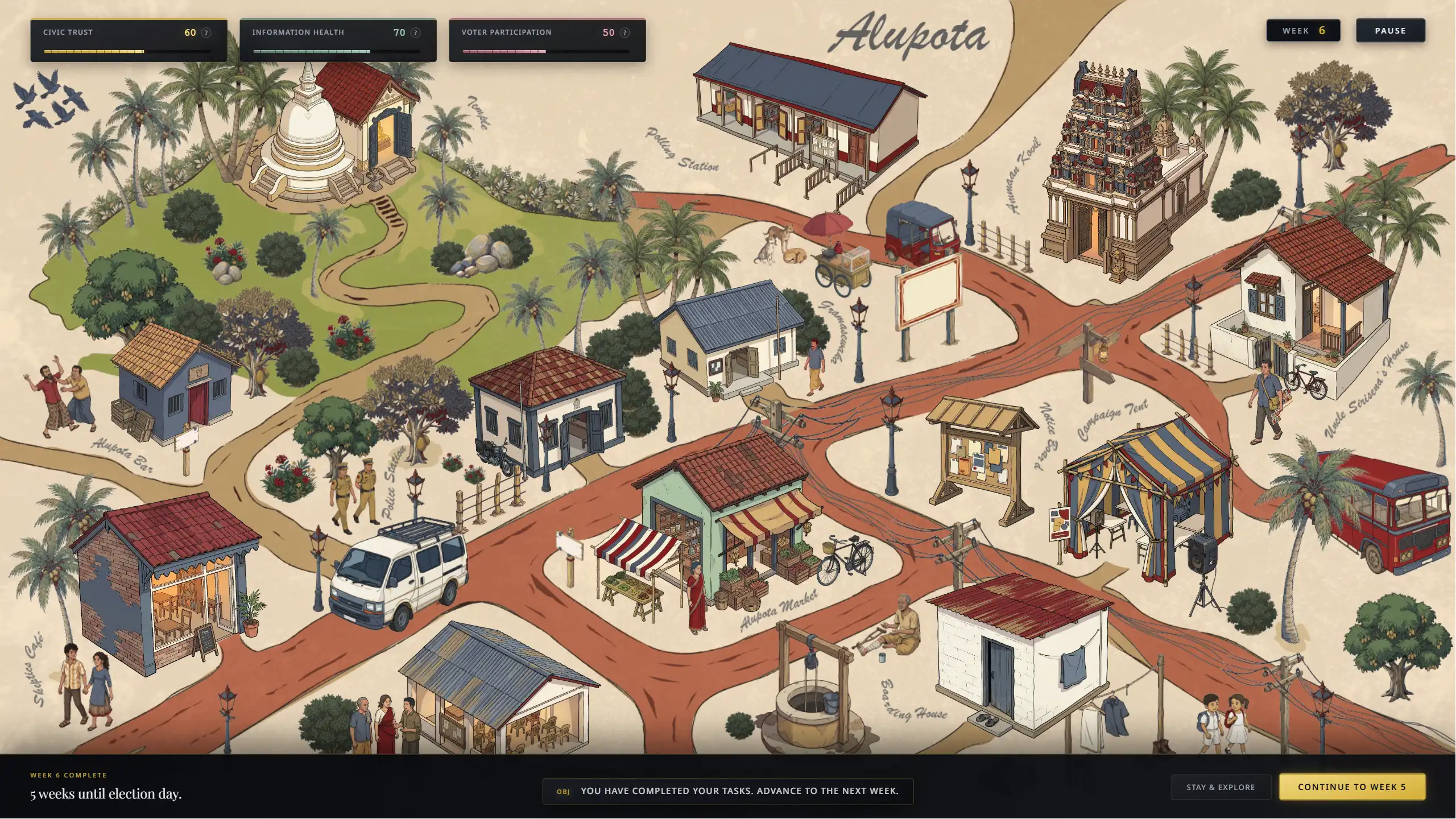 Dialogue UI at Mudalali's Boutique
