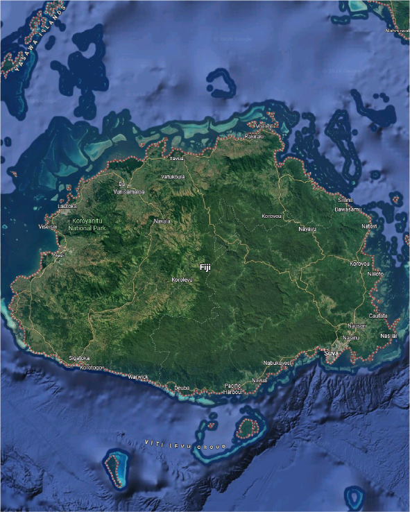 Fiji map outline