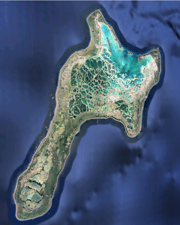 Kiribati map outline