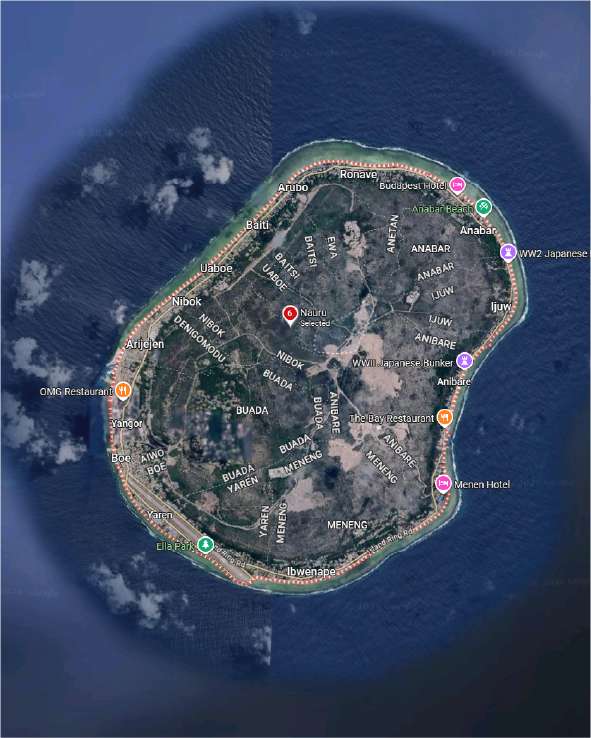 Nauru map outline
